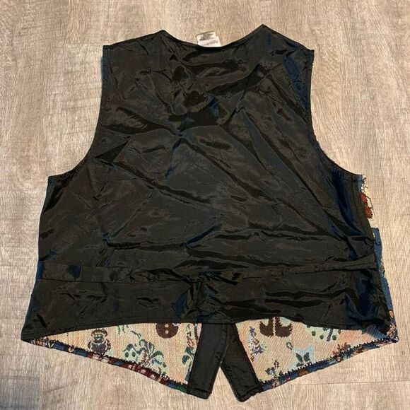 Vintage Bobbie Brooks Christmas Holiday Embroidered Vest Large 90s - Picture 8 of 8